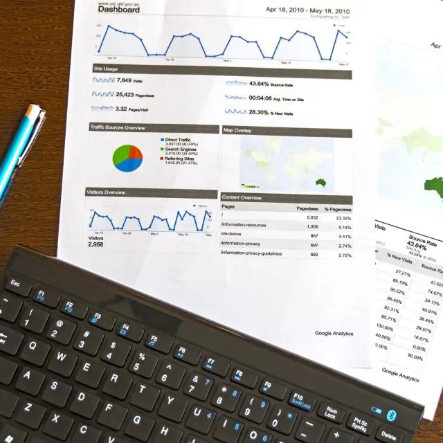 Printed payroll reports with charts and figures laid out on a desk